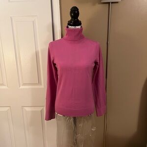 Theory Wool/Nylon Turtleneck - Pink M
